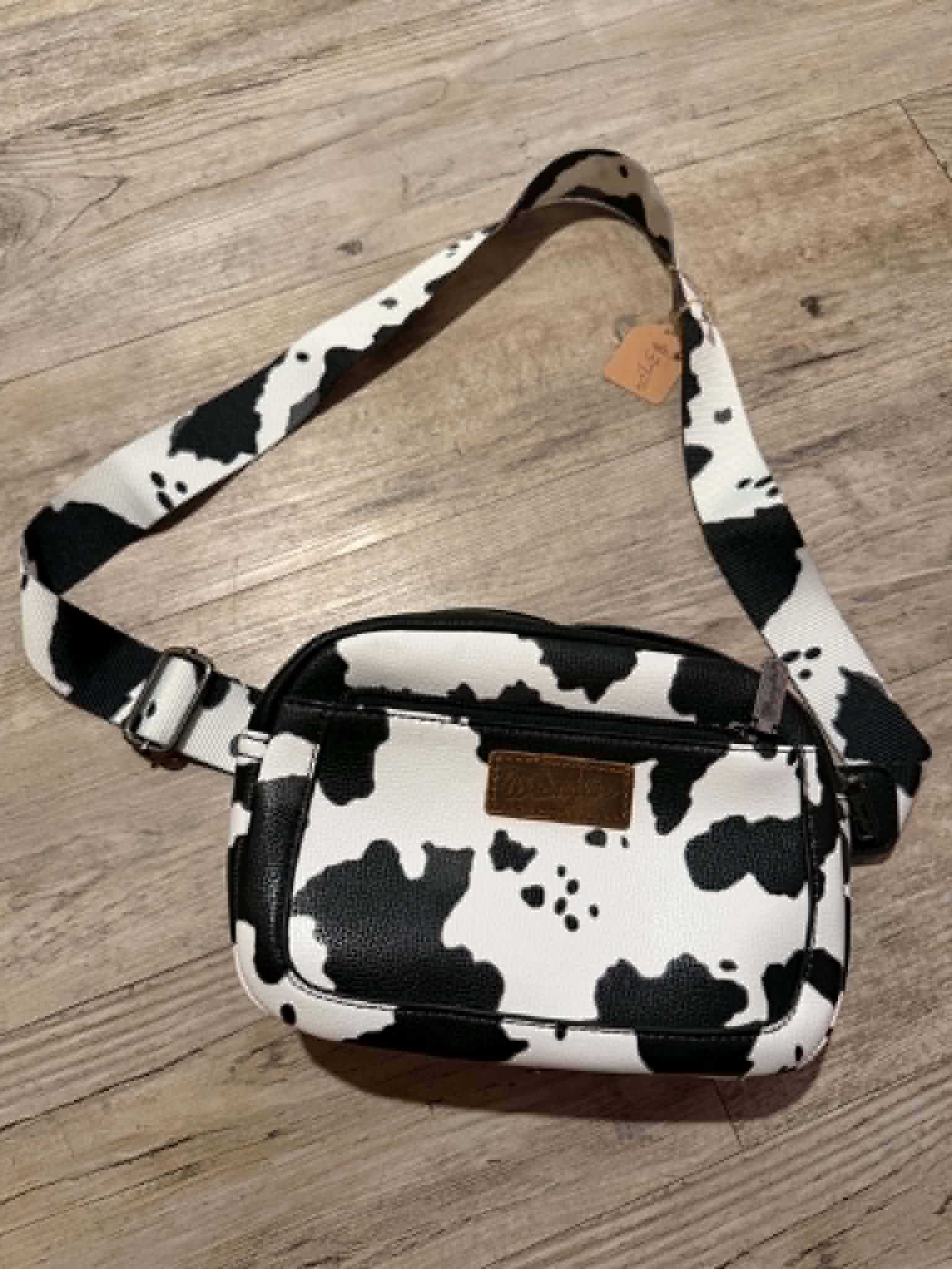 Wrangler Cow Print Crossbody/Belt Bag