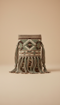 Embroidered Mini Crossbody with Fringe