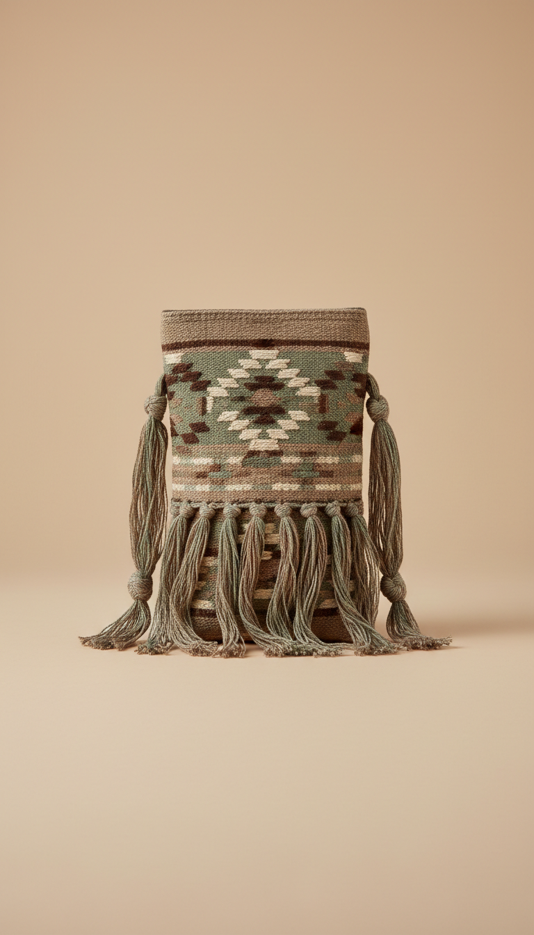 Embroidered Mini Crossbody with Fringe